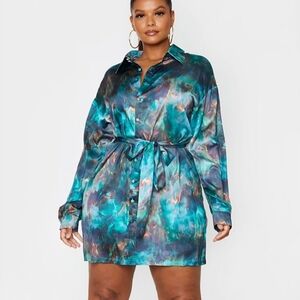 Pretty Little Thing Oversized Shirt SZ 14